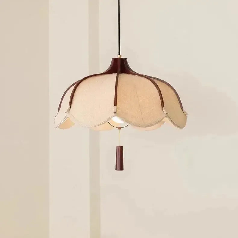 Vintage Japanese Wabi Sabi Flower Chandelier