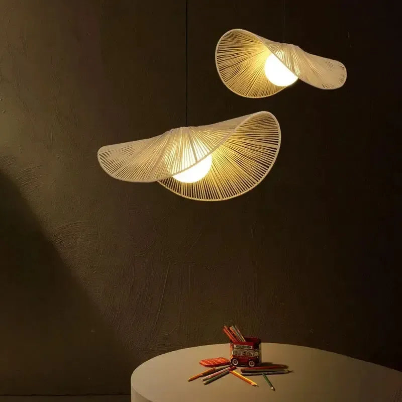 Woven Rope Pendant Light