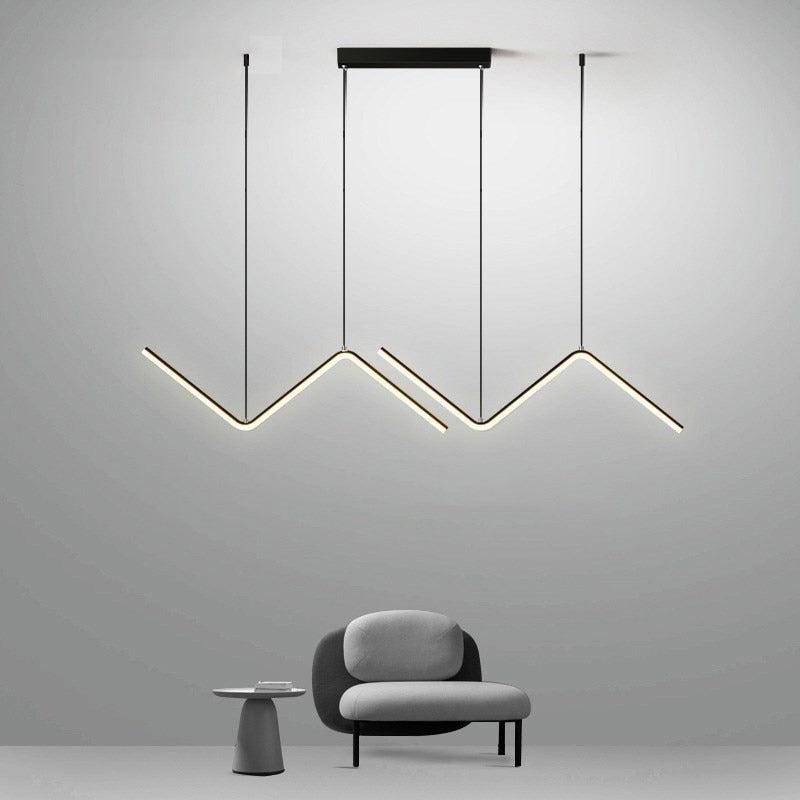 Zigzag LED Island Pendant Light