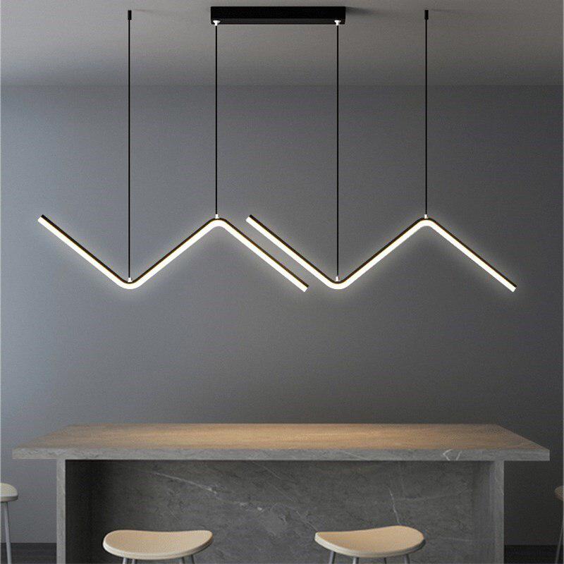 Zigzag LED Island Pendant Light