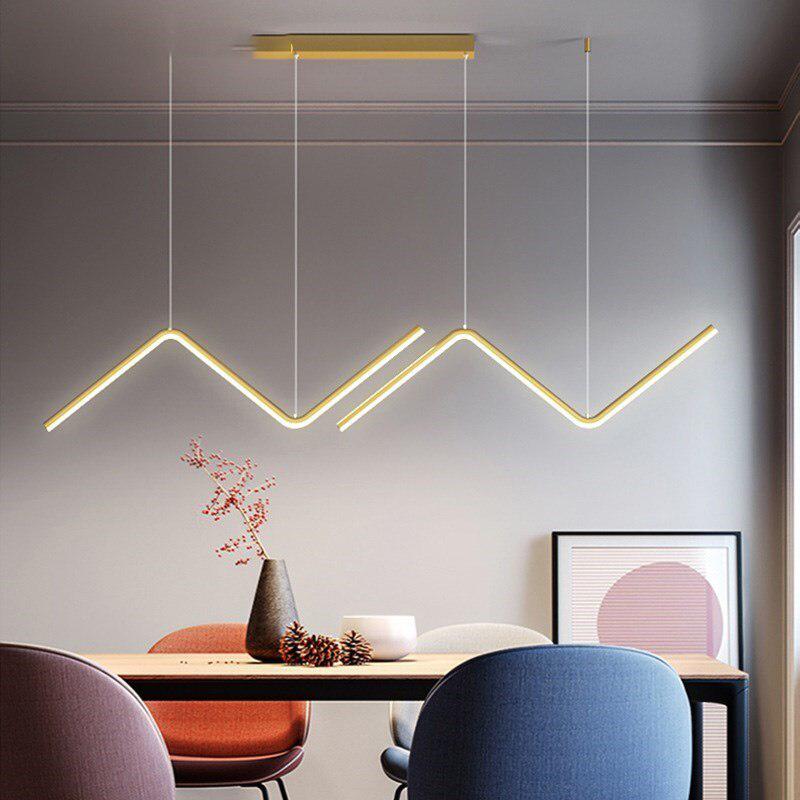 Zigzag LED Island Pendant Light