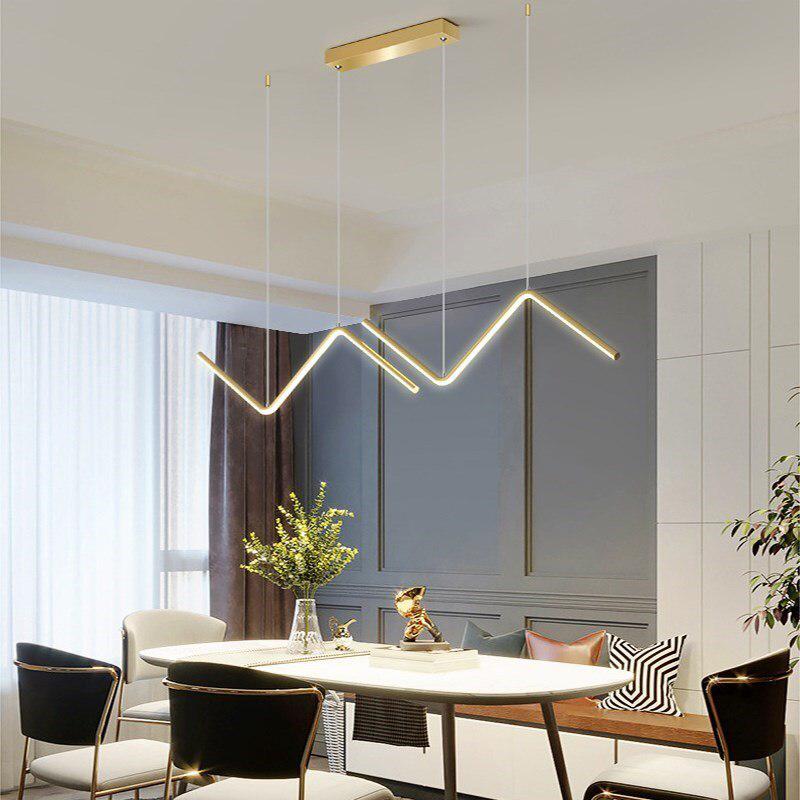 Zigzag LED Island Pendant Light