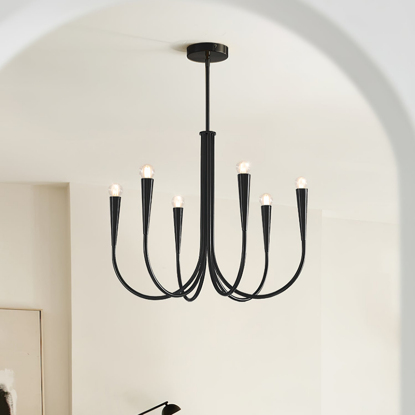 French Nordic Branch Chandelier