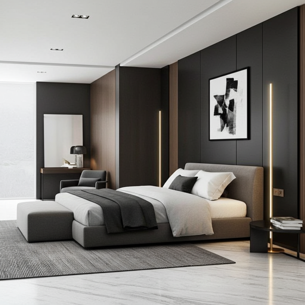 Modern Tall LED Floor Lamp