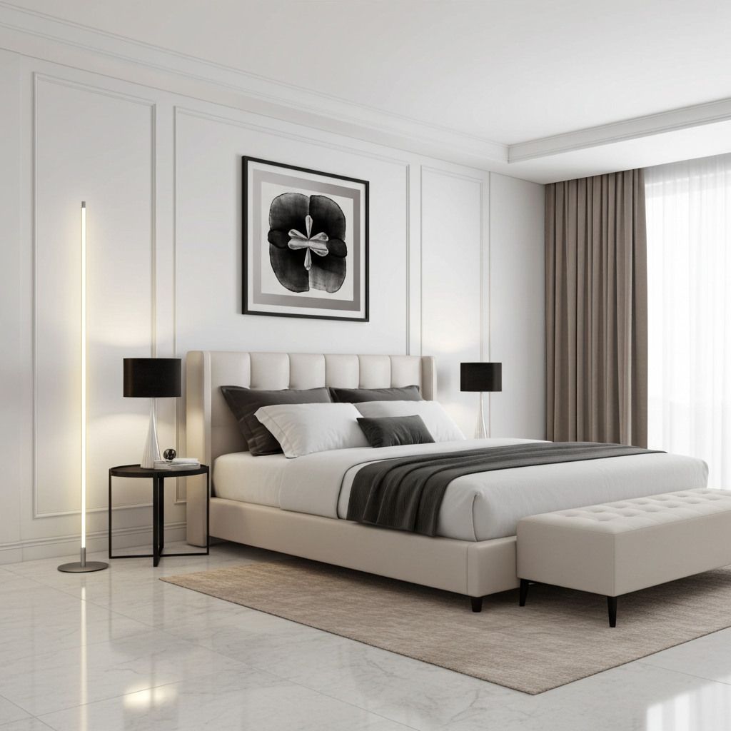 Modern Tall LED Floor Lamp