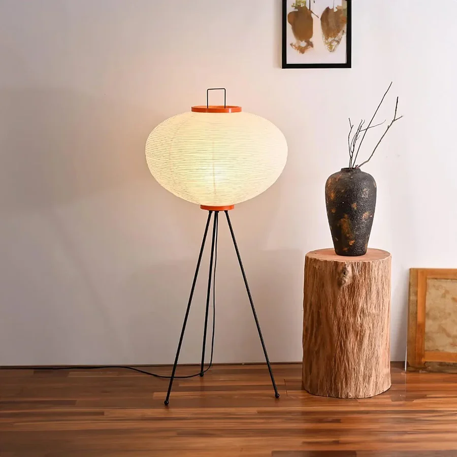 Japanese Rice Paper Floor Lamp