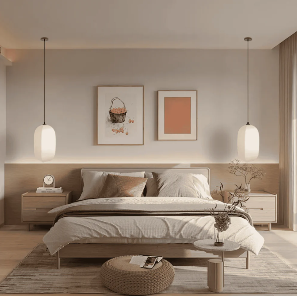 Japanese Wabi Sabi Spherical Pendant Light