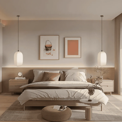 Japanese Wabi Sabi Spherical Pendant Light