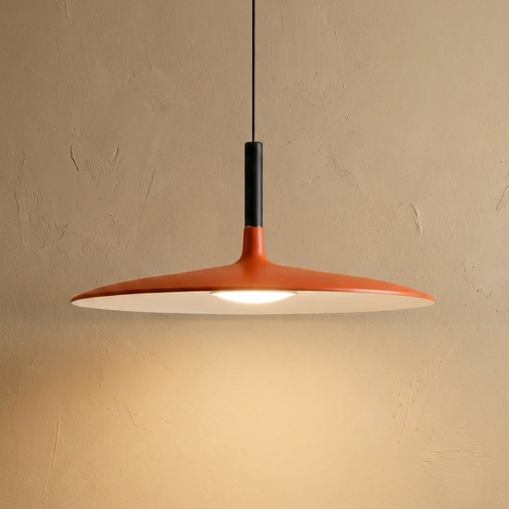 Minimal Nordic Flat Pendant Light