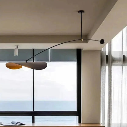 Adjustable Black And Gold Pendant Light