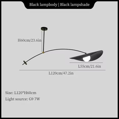 Adjustable Black And Gold Pendant Light