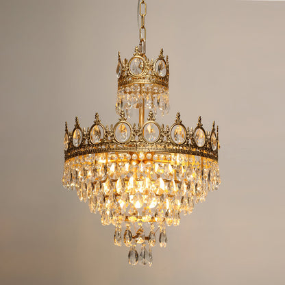 Antique Vintage Crystal Chandelier