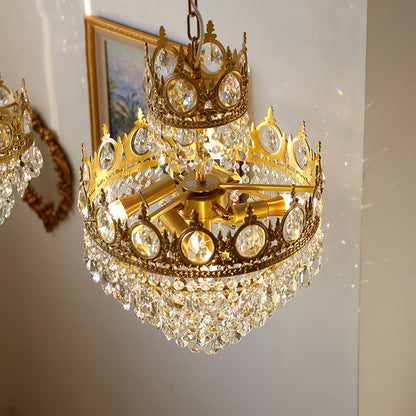 Antique Vintage Crystal Chandelier