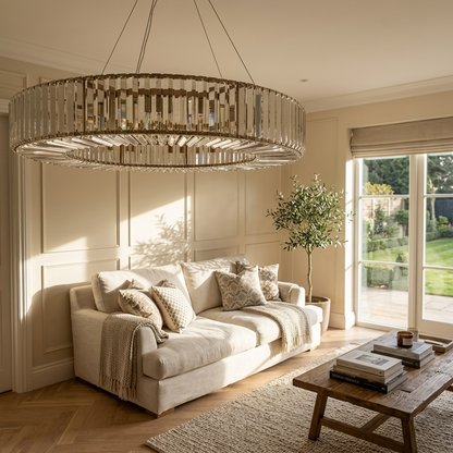 Aurora Crystal Ring Chandelier
