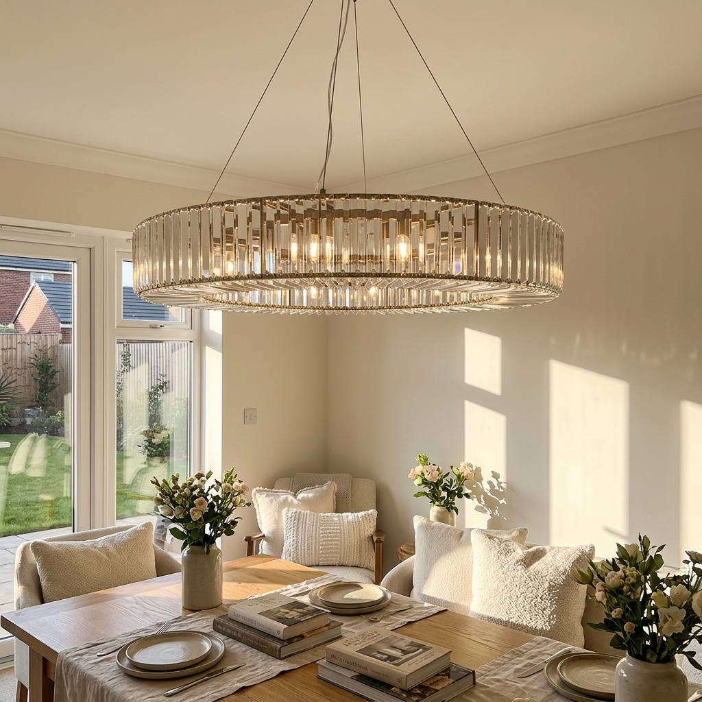 Aurora Crystal Ring Chandelier