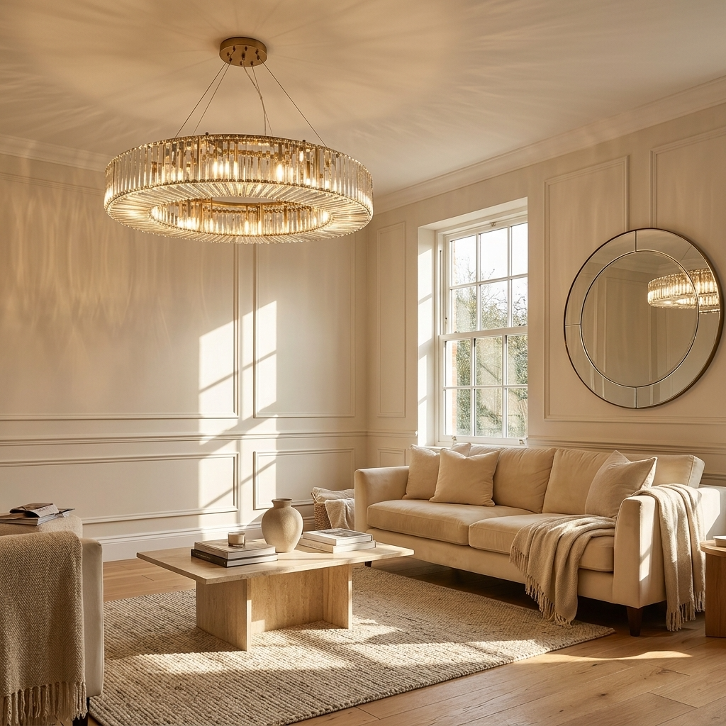 Aurora Crystal Ring Chandelier