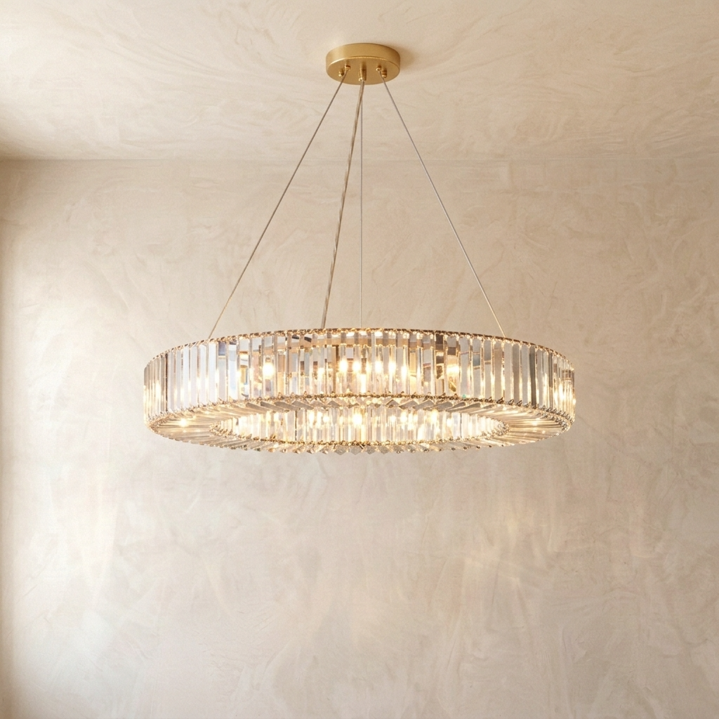 Aurora Crystal Ring Chandelier