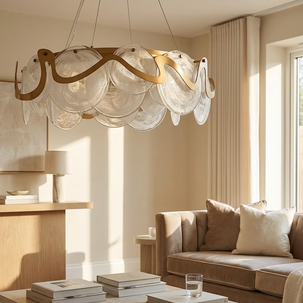 Aurora Glass Chandelier