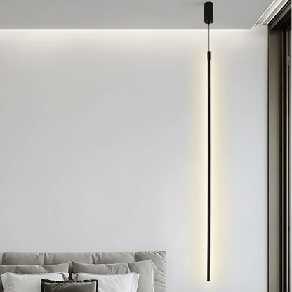 Black Bedside LED Pendant Light