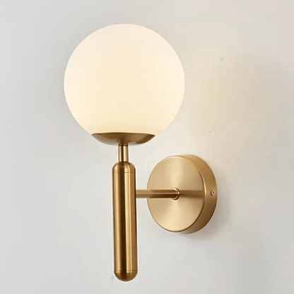 Brass Globe Wall Light