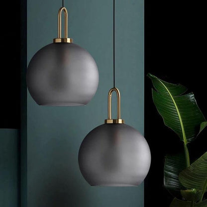 Brass Holder Glass Pendant Light