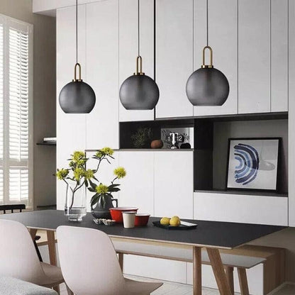 Brass Holder Glass Pendant Light