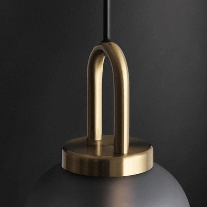 Brass Holder Glass Pendant Light