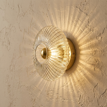 Circular Glass Wall Lamp