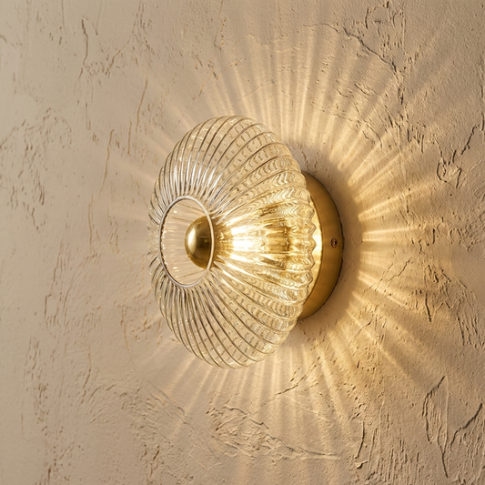 Circular Glass Wall Lamp