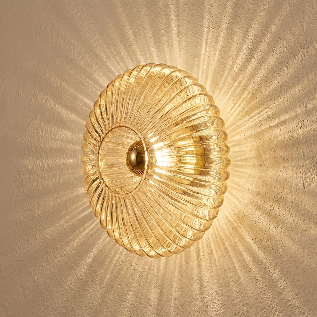 Circular Glass Wall Lamp