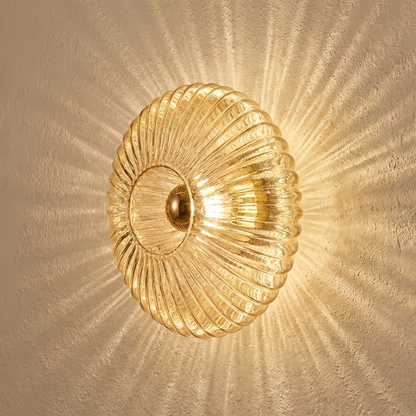 Circular Glass Wall Lamp