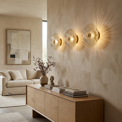 Circular Glass Wall Lamp