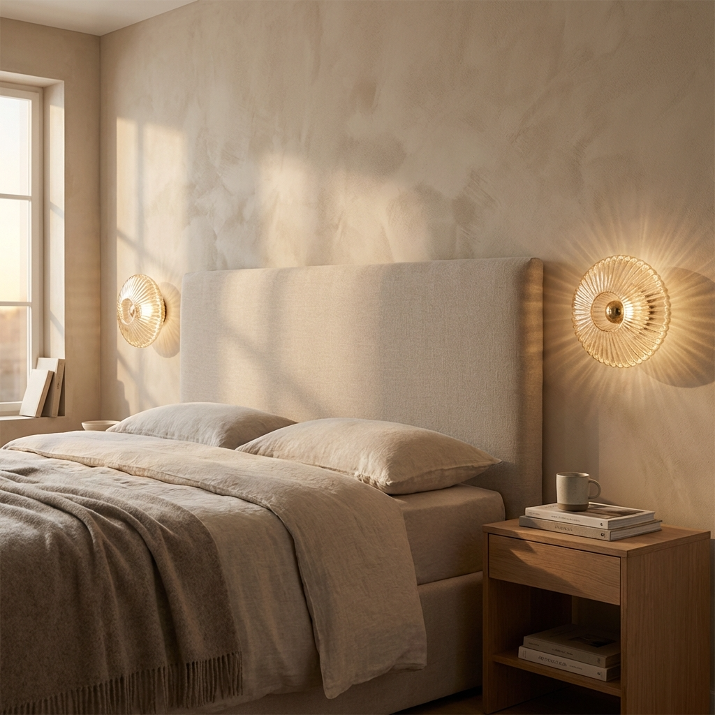 Circular Glass Wall Lamp