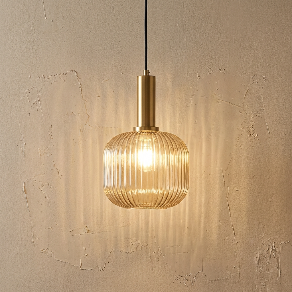 Coloured Glass Pendant Light