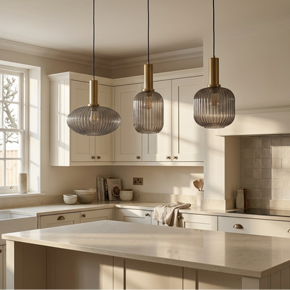 Coloured Glass Pendant Light