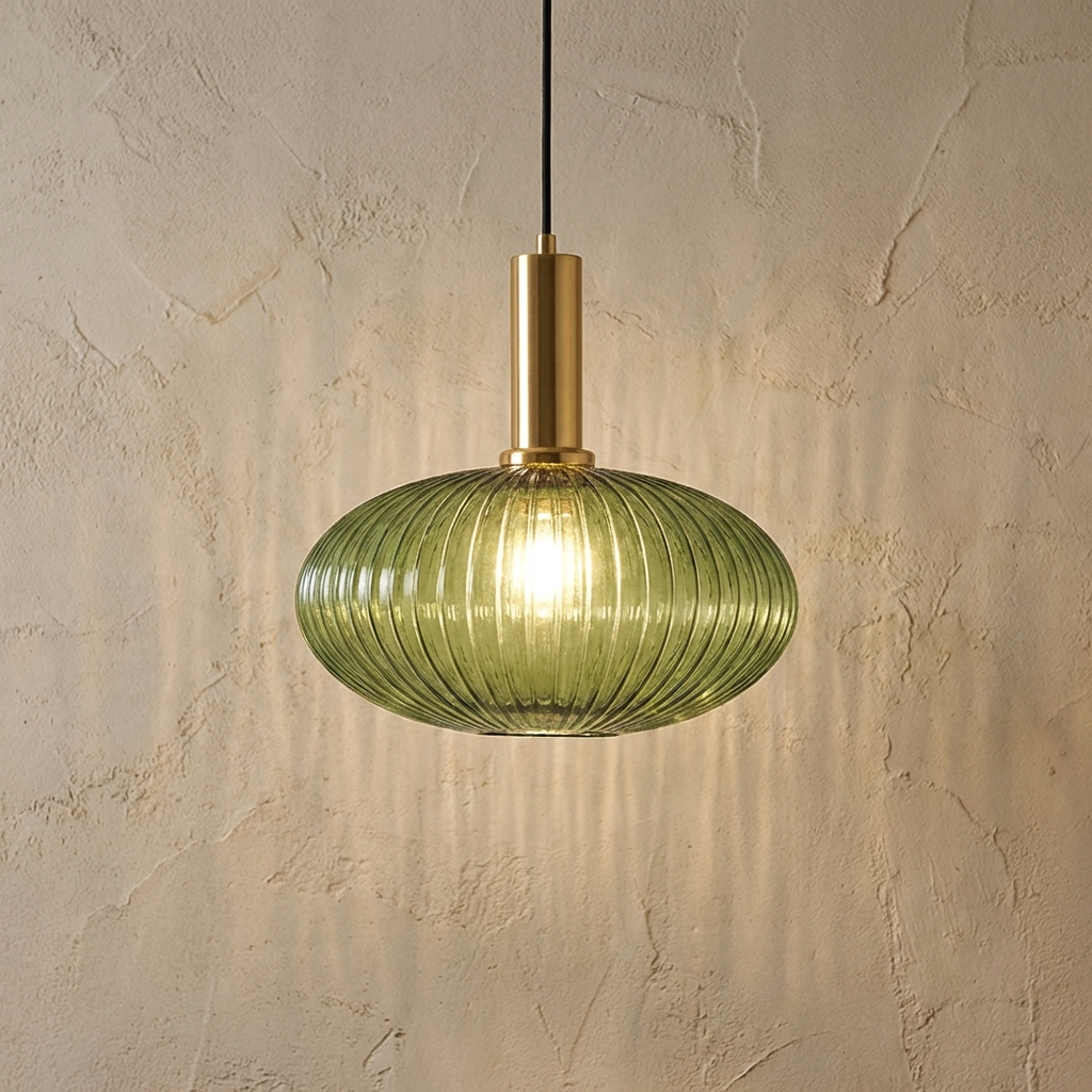 Coloured Glass Pendant Light