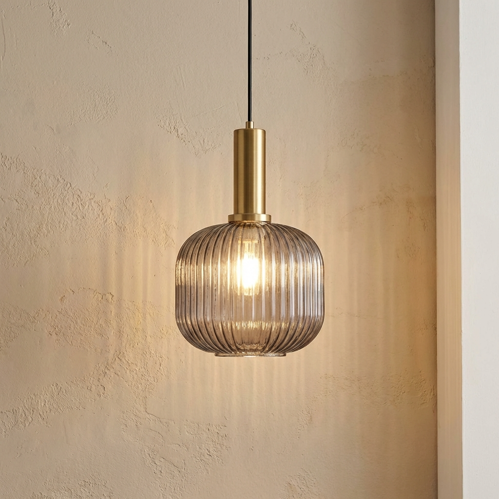 Coloured Glass Pendant Light