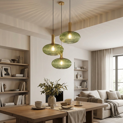 Coloured Glass Pendant Light