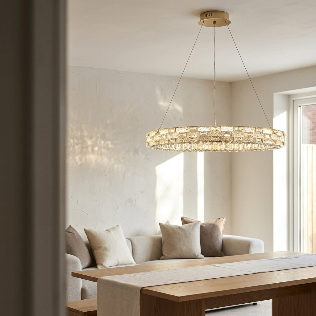 Crystal Halo Chandelier