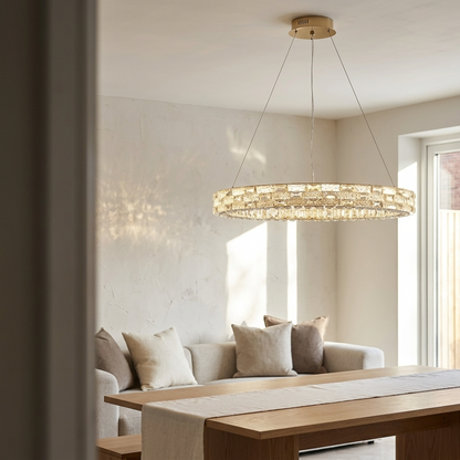 Crystal Halo Chandelier