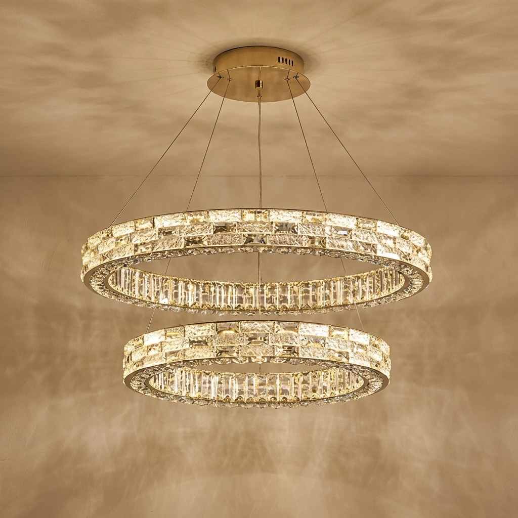 Crystal Halo Chandelier