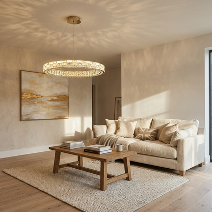 Crystal Halo Chandelier