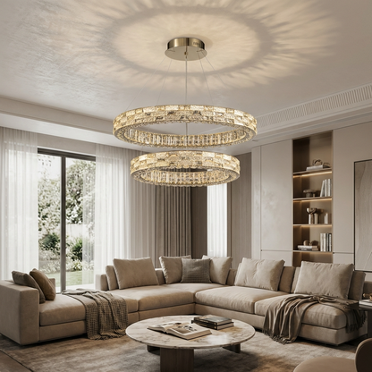 Crystal Halo Chandelier