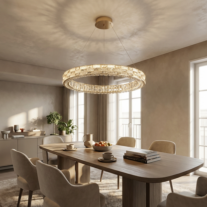 Crystal Halo Chandelier