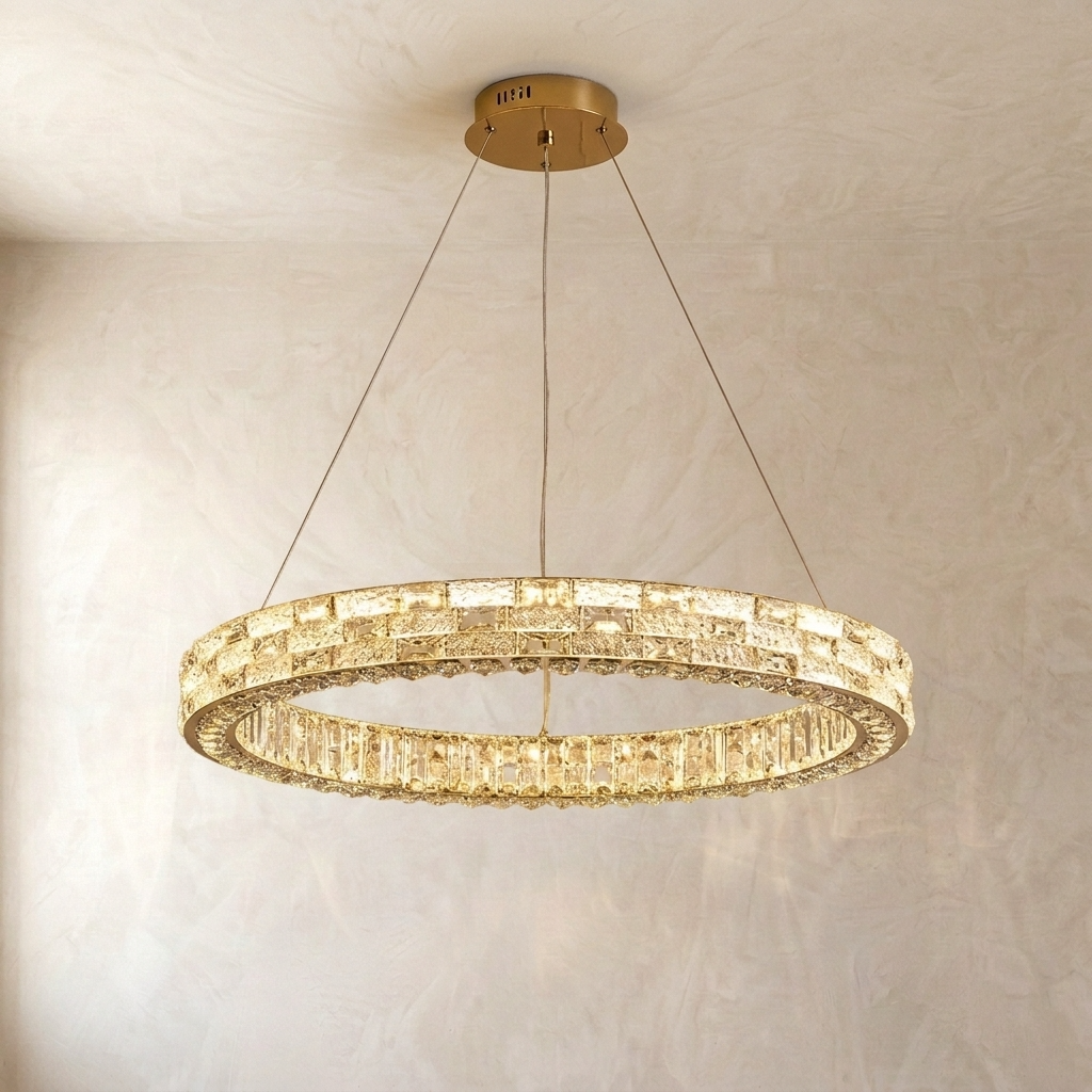 Crystal Halo Chandelier