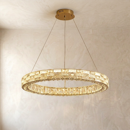 Crystal Halo Chandelier