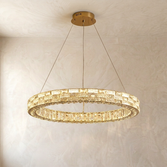 Crystal Halo Chandelier