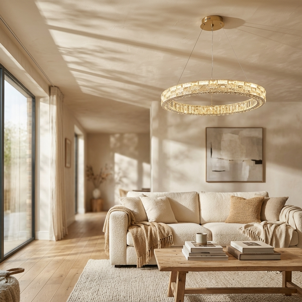 Crystal Halo Chandelier
