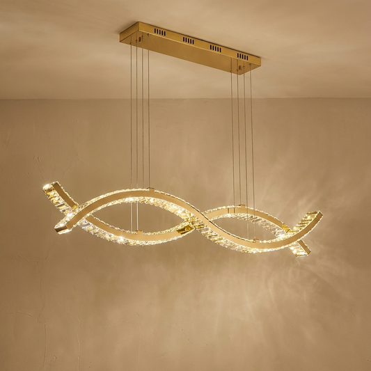 Crystal Wave Chandelier