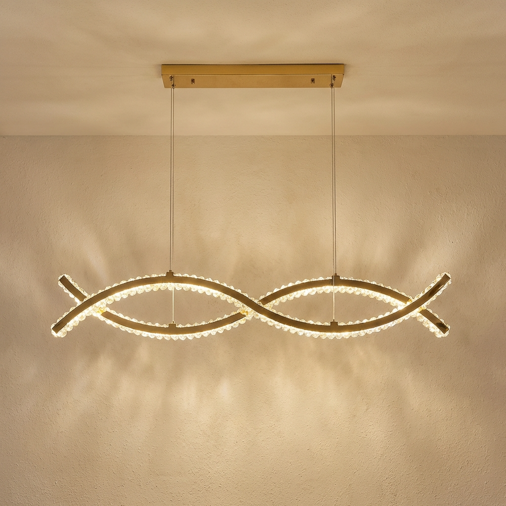 Crystal Wave Chandelier